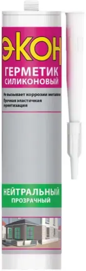 Экон герметик силиконовый нейтральный (280 мл) бесцветный