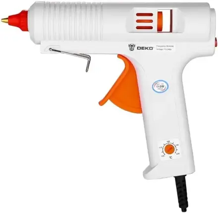Deko DKGG110 термопистолет клеевой с набором клеевых стержней (110 Вт)