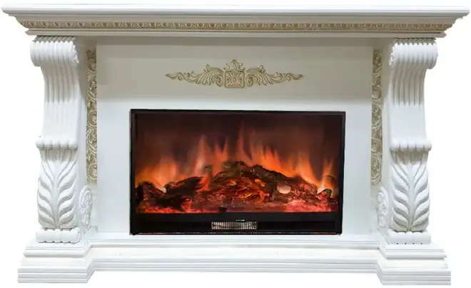 Glenrich Сенатор каминокомплект классический Premier S86 белый