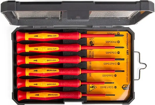 КВТ Профи НИО-06 Мини набор отверток диэлектрических (6 предметов)