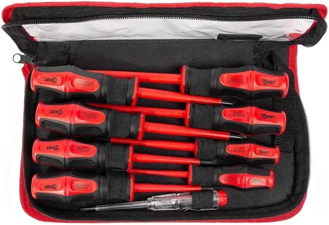 КВТ Профи НИО-09 набор отверток диэлектрических (9 предметов)