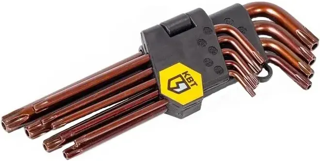 КВТ Professional КТ-9s набор ключей шестигранных (10-50 мм)