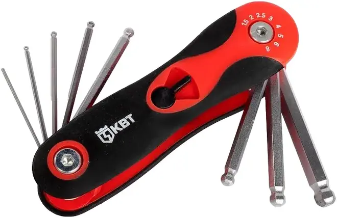 КВТ Professional НТК-Ш-08 набор ключей торцевых шестигранных (1.5-8 мм)