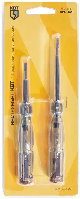КВТ Профи НИО-02Т набор отверток индикаторных (2 предмета)