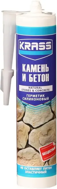 Krass Камень и Бетон герметик для бетона и натурального камня эластичный (300 мл) бесцветный Эстония