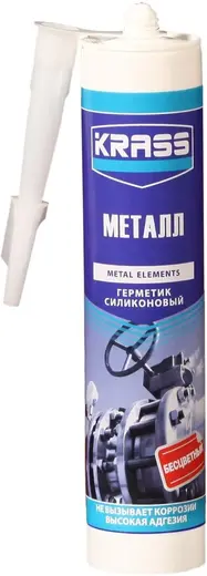 Krass Металл герметик высокоадгезионный (300 мл) бесцветный Россия
