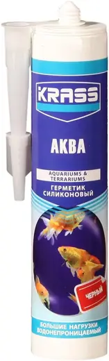 Krass Аква герметик для аквариумов водонепроницаемый (300 мл) черный
