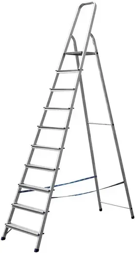 Сибин лестница-стремянка алюминиевая (4.1 м /10 ст)