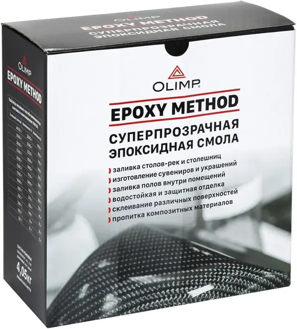 Олимп Epoxy Method суперпрочная 2-комп эпоксидная смола (4.05 кг (компонент В) глянцевая
