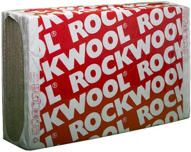 Rockwool Fire Batts жесткая теплоизоляционная плита из каменной ваты (0.6*1 м/30 мм) фольга алюм. армир. (ALU)