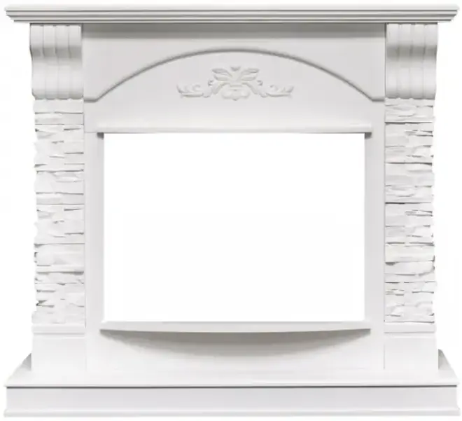 Royal Flame Prague портал каменный белый сланец белый под очаг Royal Flame Dioramic 25 FX