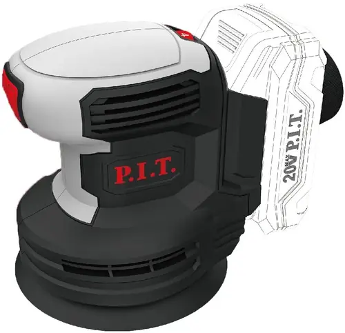 P.I.T. PDS20H-125A Solo шлифмашина аккумуляторная эксцентриковая PDS20H-125A