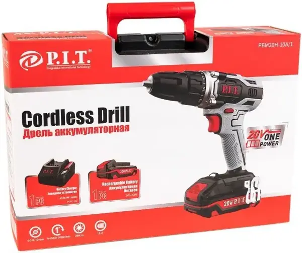 P.I.T. PBM20H-10A/1 дрель аккумуляторная PBM20H-10A/1