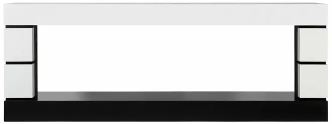 Royal Flame Modern 60 портал линейный белый с черным