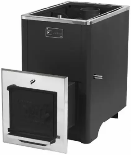 Вулкан Эльбрус 26 печь банная чугун 500 мм 870 мм с т/обменником бак 60-120 л