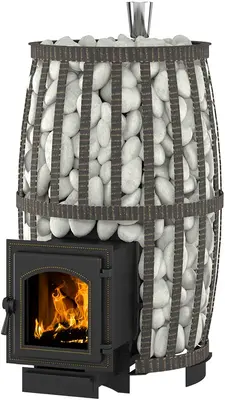 Везувий Легенда Русский Пар Ковка 30 печь банная со стеклом (модель дверки 270)