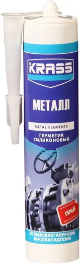 Krass Металл герметик высокоадгезионный (300 мл) серый Россия