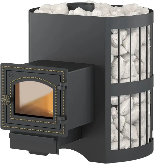 Везувий Скиф Стандарт 12 печь банная со стеклом 730 мм