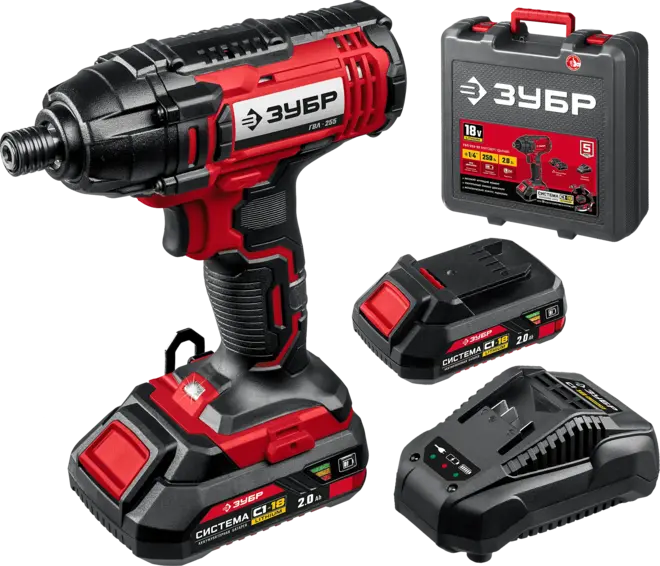 Зубр Мастер ГВЛ-255-22 винтоверт аккумуляторный (18 В) ГВЛ-255-22