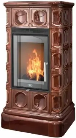 ABX Kaledonie Exclusive печь-камин с кафельным цоколем (7000 Вт) коричневая
