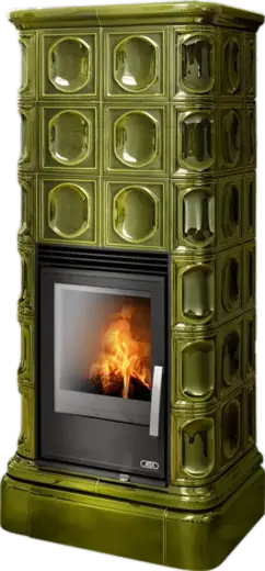 ABX Kaledonie KPI печь-камин с допуском воздуха (7000 Вт) зеленая