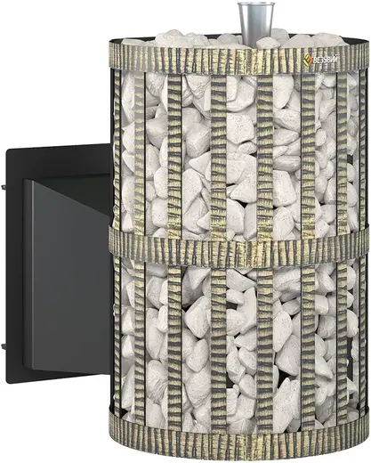 Везувий Скиф Парогенератор Ковка печь банная панорама со стеклом