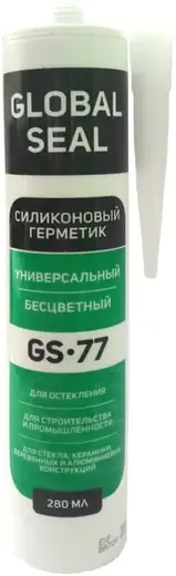 Global Seal GS 77 герметик силиконовый универсальный (280 мл) бесцветный