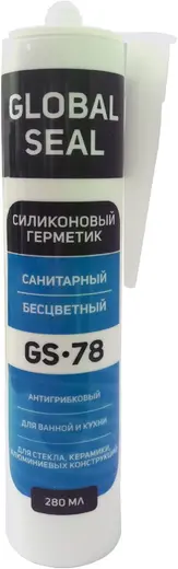 Global Seal GS 78 герметик силиконовый санитарный (280 мл) бесцветный