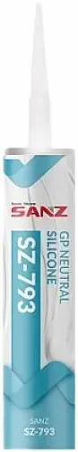 Sanz SZ-793 герметик силиконовый нейтральный (280 мл) коричневый