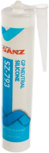 Sanz SZ-793 герметик силиконовый нейтральный (280 мл) бесцветный