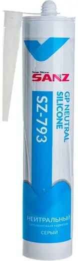 Sanz SZ-793 герметик силиконовый нейтральный (280 мл) серый
