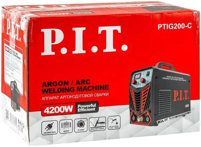 P.I.T. PTIG200-C аппарат аргонодуговой сварки (4200 Вт)