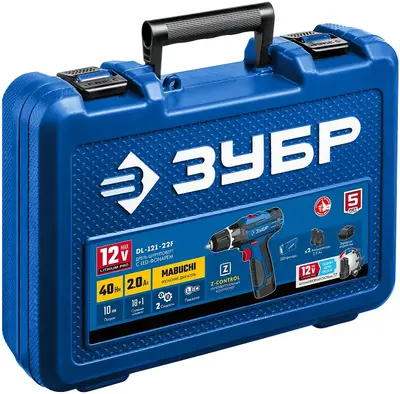 Зубр Профессионал DL-121-22F дрель-шуруповерт аккумуляторная