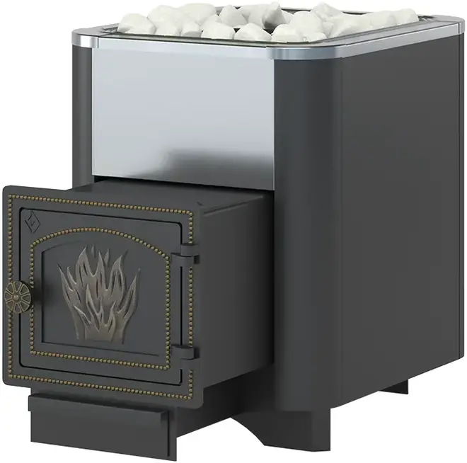 Везувий Сенсация Антрацит 12 печь банная без стекла