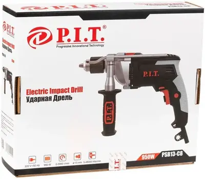 P.I.T. PSB13-C8 дрель ударная электрическая PSB13-C8 (950 Вт)