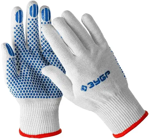 Зубр Профессионал Точка+ перчатки с точками увеличенного размера (S-M)