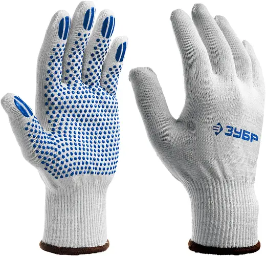 Зубр Профессионал перчатки трикотажные (S)