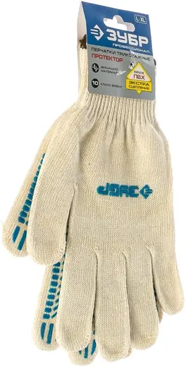 Зубр Профессионал Протектор перчатки трикотажные (L-XL)