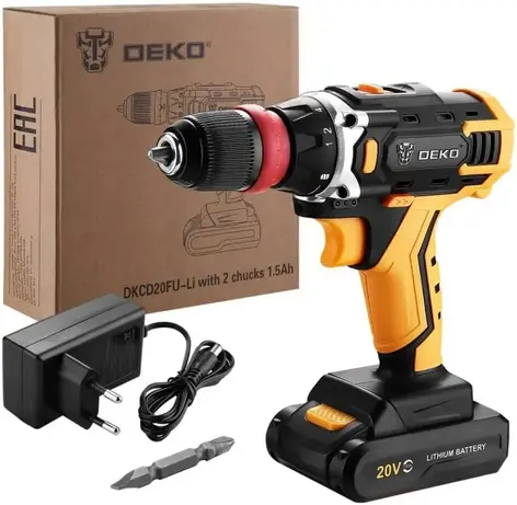 Deko DKCD20FU-LI дрель-шуруповерт аккумуляторная №063-4176 (20 В)
