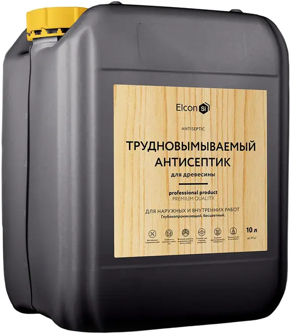 Elcon Antiseptic трудновымываемый антисептик для древесины (10 л) бесцветный