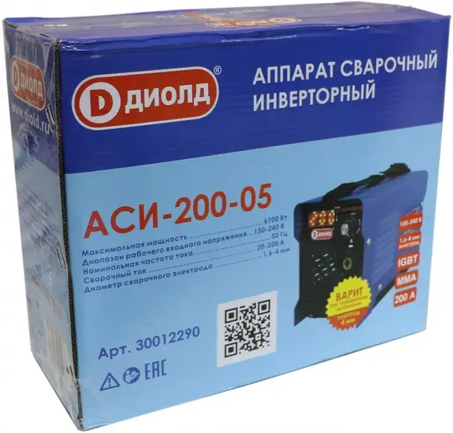 Диолд АСИ-200-05 аппарат сварочный инверторный (6100 Вт)