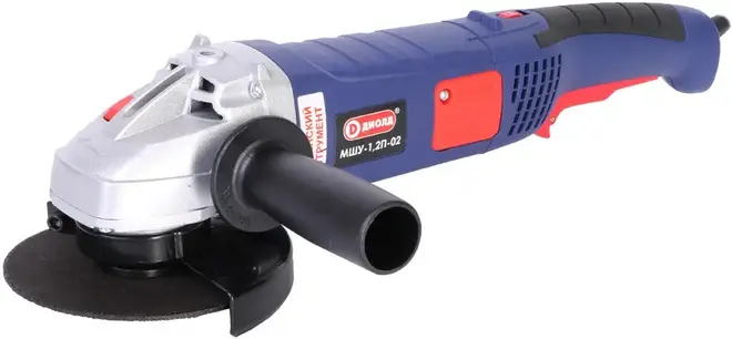 Диолд МШУ-1.2П-02 шлифмашина угловая с насадками (1200 Вт)