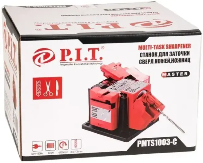 P.I.T. PMTS1003-C станок для заточки сверл, ножей, ножниц (65 Вт)