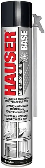 Hauser Base всесезонная монтажная полиуретановая пена (400 мл Россия)