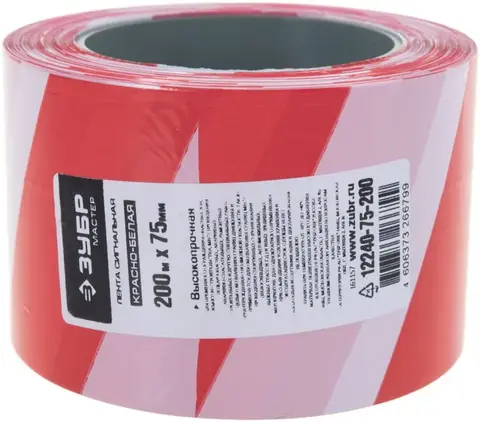 Зубр Мастер лента сигнальная (75*200 м) №12240-75-200