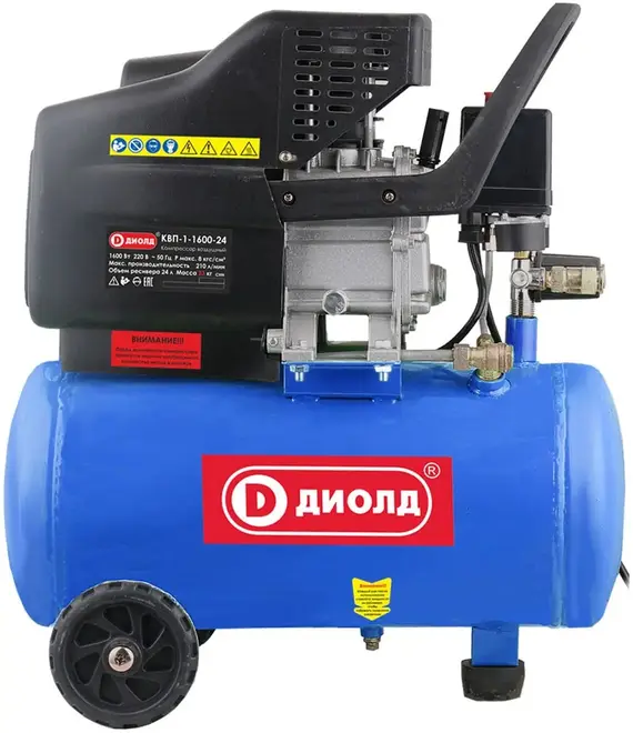 Диолд КВП-1-1600-24 компрессор поршневой масляный (1600 Вт)