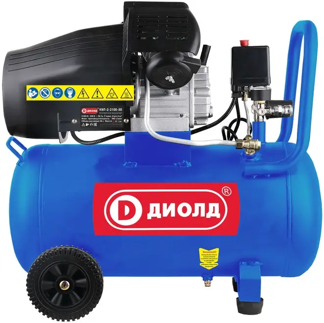 Диолд КВП-2-2100-50 компрессор поршневой масляный (2100 Вт бар8 бар) №30031140