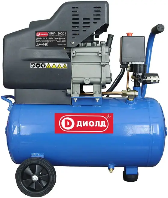 Диолд КМП-1600/24 компрессор поршневой масляный (1600 Вт)