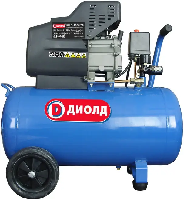 Диолд КМП-1600/50 компрессор поршневой масляный (1600 Вт)