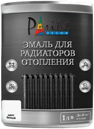 Paritet Decor эмаль алкидная для радиаторов отопления (1 л) белая